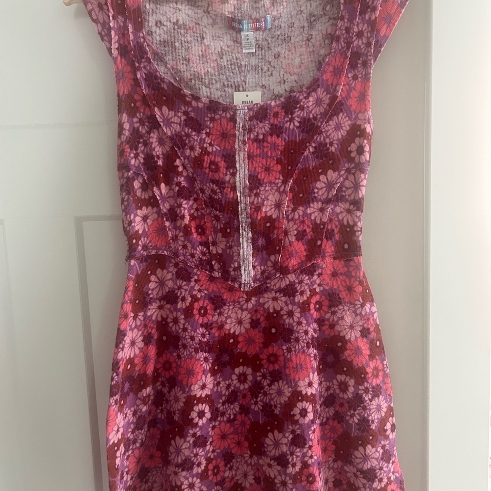 UO Juliette seamed floral mini dress NWT size small - Picture 3 of 9